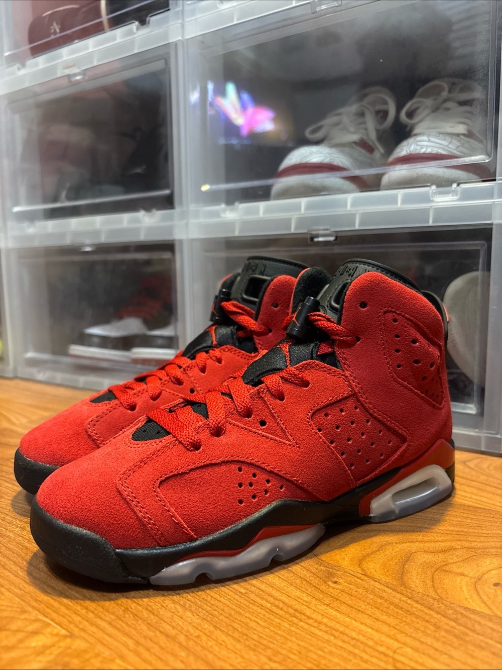 Air Jordan 6 Retro GS Toro Bravo 384665 600 Basketball Shoes NWOB
